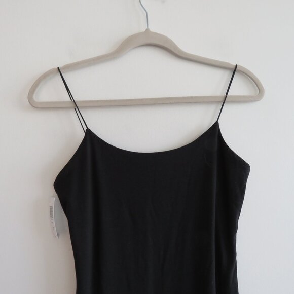 ARITZIA WILFRED Roos Bodycon Mini Dress in Black Stretch Minimalist - Size M NWT - Picture 3 of 13